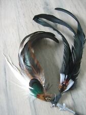 Anciennes Plûmes d'Oiseaux Ornement Chapeau Costume..