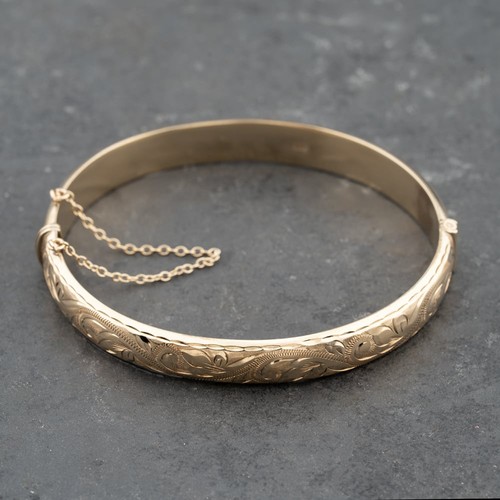 Bracelet articulé gravé - , à