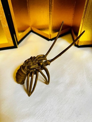 Statue métal bronze homard - statue,