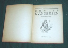 N - Livre rouge Contes d'Andersen circa 1880 Ed Hachette