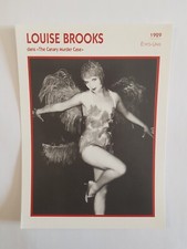 LOUISE BROOKS dans The Canary Murder ...  - CARTE FICHE CINEMA PORTRAIT DE STARS