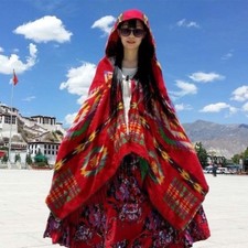 Femmes Franges Cape Capuche