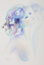 Shan MERRY :  Le baiser, LITHOGRAPHIE originale, signée, 350ex