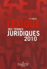 Lexique des termes juridiques