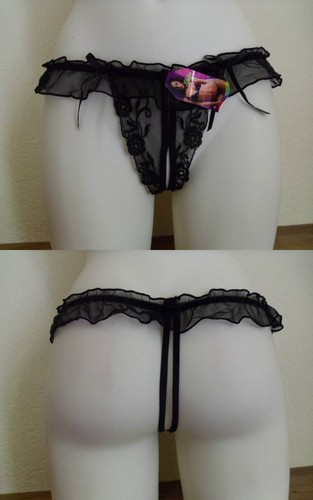 String ouvert voile brode - ,
