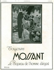 Publicité ancienne chapeau