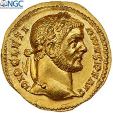 Dioclétien, Aureus, 293-294