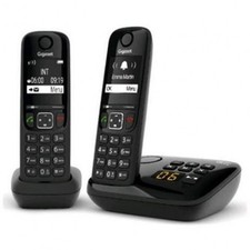 Gigaset AS690 Duo Sans Fil Avec Haut-Parleur Et Annuaire De 100 Numéros