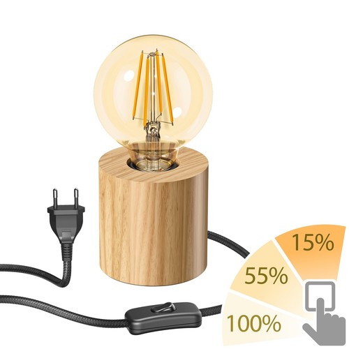 Lampe table hito bois - table,