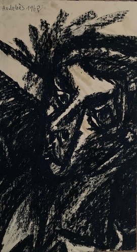 René audebes gouache encre - audebes,