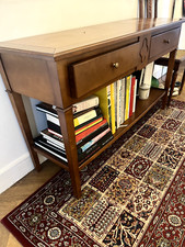 Table console entree en bois