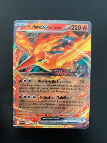 Carte pokémon sulfura ex de - :,