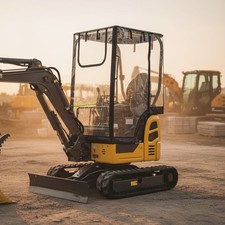 Transparent Mini Excavator Cab