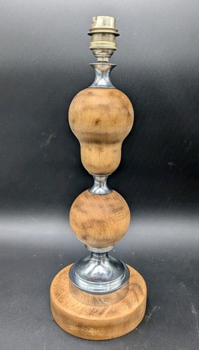 Grand pied lampe bois - bois, et