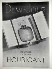 PUBLICITÉ DE PRESSE 1937 PARFUM DEMI-JOUR NOUVELLE CREATION HOUBIGANT