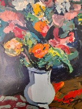 Peinture. abstrait.Bois gravé.Pierre Ambrogiani.