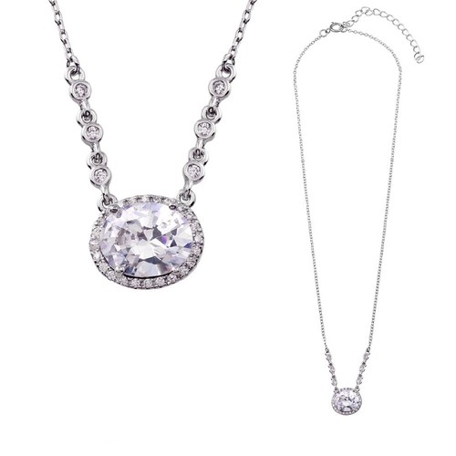 Collier argent sterling - en,