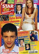 Magazine STAR CLUB n°135, FAUDEL, CLEOPATRA, HARTLEY, Jennifer ANISTON, LEONARDO