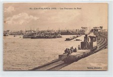 Maroc - CASABLANCA - Locomotive Decauville sur le port en 1922 - Ed. Bertou 94