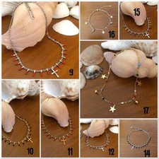 Bracelet de cheville acier inoxydable, Chaîne de cheville acier breloques arbre