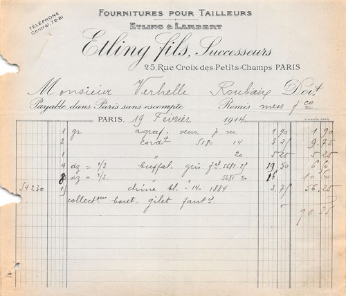 1914 fournitures pour - 1914,