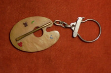 Porte-clés Key Ring Jolie palette de peintre artiste