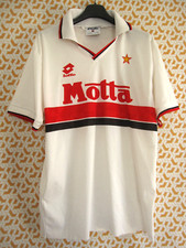 Maillot Milan Ac Motta 1992 Calcio Vintage Jersey Shirt Lotto Homme - S