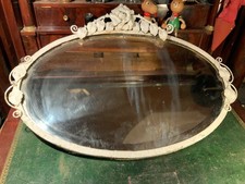 Ancien miroir art déco, ovale