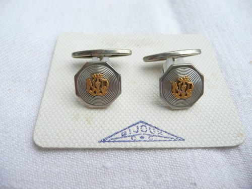 Boutons manchette motif - de,