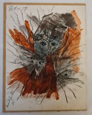 Tableau surréaliste signé et