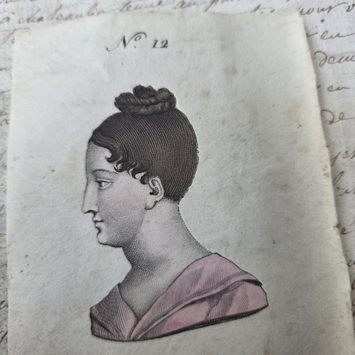 Gravure ancienne portrait - ancienne,