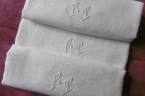 Serviettes anciennes - serviettes,