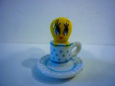 FEVE  TITI  A L' HEURE DU THE DECO PETITS POIS BLEUS  2022  RECTO/VERSO