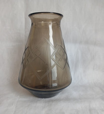 Vase Art Déco Gravé signé