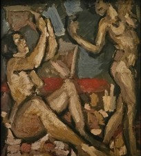 Tableau Ancien Huile Portrait