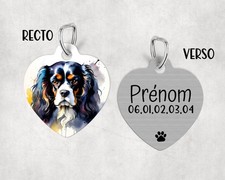 Médaille pour chien Cavalier king charles personnalisable