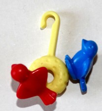 LOT OISEAUX NID 2 MOINEAUX COLORES PLAYMOBIL ANIMAL SAUVAGE FORET OISEAUX