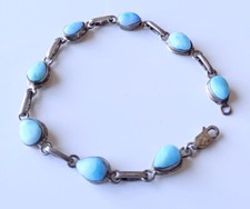 Bracelet en Larimar sur Argent
