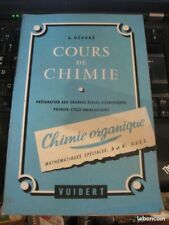 LIVRE COURS DE CHIMIE ORGANIQUE DEVORE ED VUIBERT 1971 grandes ecoles