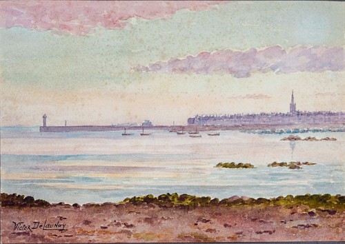 Aquarelle école française - aquarelle,