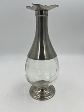 Carafe En Verre Et Étain