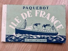 Carnet cpa paquebot - carnet, ile