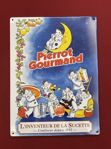 Plaque publicitaire pierrot - plaque,
