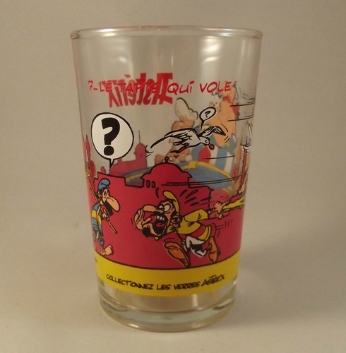 Verre moutarde astérix - verre,