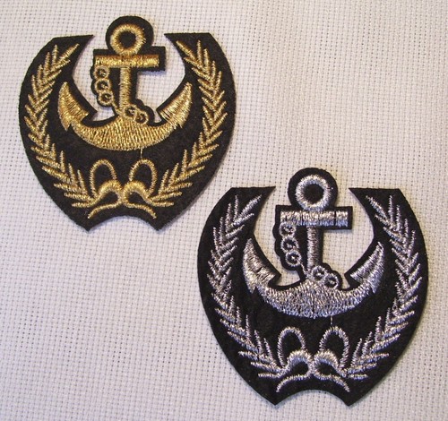 écusson patch ancre marine - patch,