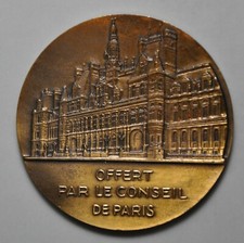 Médaille de table - PARIS conseil municipal Paul Marcel DAMMANN d=50mm bronze