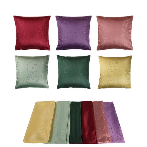 Housse coussin damassé - de,