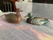 Lot  2 Canards En Bois.