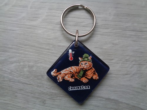 Porte cle chainegaz chat roux - chat,