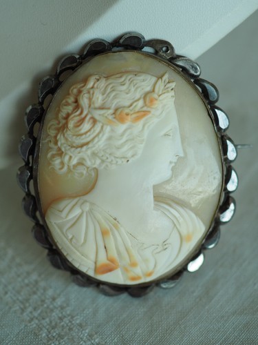 Grand camee ancien broche - grand,